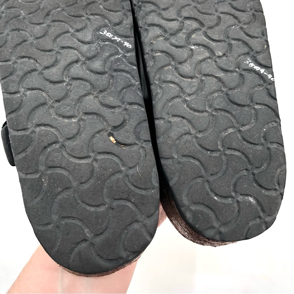 BIRKENSTOCK Boston Clog Smooth Black Leather 41 Slip On Comfort 10-10.5 Classic - Picture 10 of 14